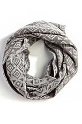 Women Geo Pattern Fashion Infinity Scarf | Zarnesh