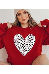 Women Plus Valentine Unisex Fit Fleece Durable Quality Sweatshirt Zarnesh