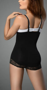 Women Seamless Briefs Body Shaper with Floral Lace Trim 76011 | Zarnesh