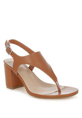 Women Wami Real Leather Thong Toe Pin Buckle Wedge Heel Sandal Zarnesh