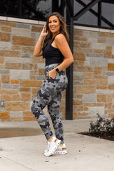 Women’s Ace Camo Full-Length Leggings Workout Tights | Zarnesh