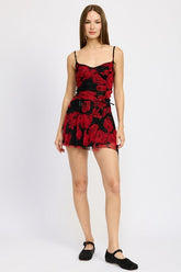 Women’s Asymmetrical Halter Sharkbite Hem Mini Skirt | Zarnesh