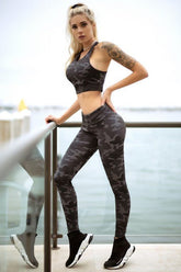 Women's Camo Camouflage Sports Bra Racerback Activewear | Zarnesh