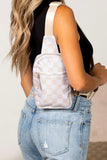 Women’s Checkered Crossbody Nylon Sling Bag | Zarnesh
