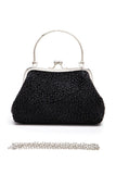 Pearl Embellished Top Handle Convertible Clutch | Zarnesh