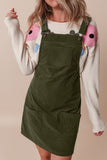 Corduroy Front Pockets Overall Dress Jumpsuit | Zarnesh