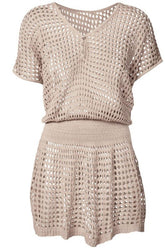 Women's Crochet Hollow Out Beach Cover Up Dress | Zarnesh