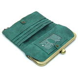 Women’s Crossbody Kiss Lock Phone Wallet Clutch | Zarnesh