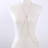 Women’s Double Layered Crossover Ring Bikini Body Chain | Zarnesh