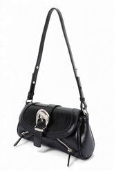 Women’s Faux Leather Y2K Convertible Buckle Shoulder Bag | Zarnesh