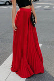 Women's High-Waisted Flowy Pleated Maxi Skirt | Zarnesh
