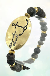 Women’s Hope Anchors the Soul Inspirational Beaded Bracelet | Zarnesh