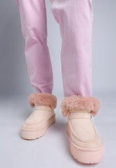 Women’s Linka Pin Buckle Faux Fur Lined Snow Boots | Zarnesh
