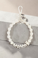 Women’s Mama Pearl Beaded Keychain Bracelet | Zarnesh