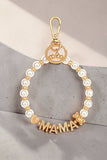 Women’s Mama Pearl Beaded Keychain Bracelet | Zarnesh