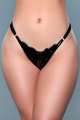 Women's Mesh Aspen 3 Pack O-Ring Brazilian Sheer Lace Panties | Zarnesh