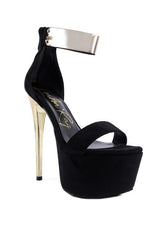 Women's Cosmo Girl Metal Band High Heeled Sandals | Zarnesh