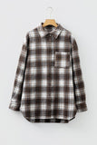 Women’s Plaid Flannel Chest Pocket Boyfriend Shacket | Zarnesh