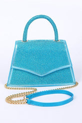 Womens Rhinestone Top Handle Convertible Clutch Bag | Zarnesh