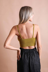 Women Contour Rib Knit Brami Lounge Top | Zarnesh