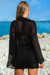 Women’s Sheer Shirt and Shorts Swim Cover-Up Set | Zarnesh