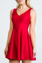 Women's Sleeveless Dalia Fit and Flared Tricot Dress | Zarnesh