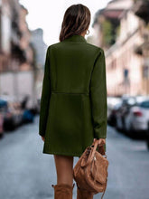 Women's Slim Fit Stand Collar Wool Blend Coat | Zarnesh