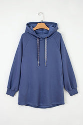 Women's Solid Fleece Casual Lined Drawstring Hoodie | Zarnesh