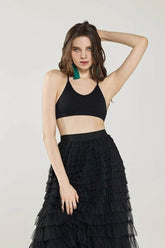 Women's Tattoo Seamless Ribbed Racerback Bralette | Zarnesh