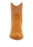 Women's Woven Pointy Western Booties | Zarnesh