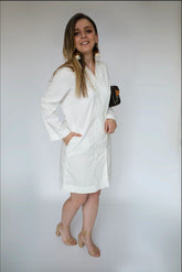 Women's Wrapped Dress Wide Open Sleeves | Zarnesh