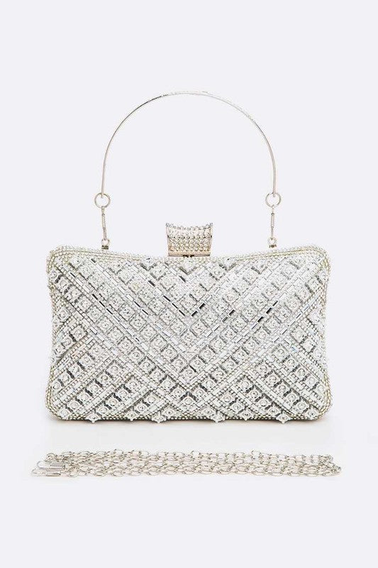 womens Rhinestone Crystal Birdal Party Clutch | Zarnesh