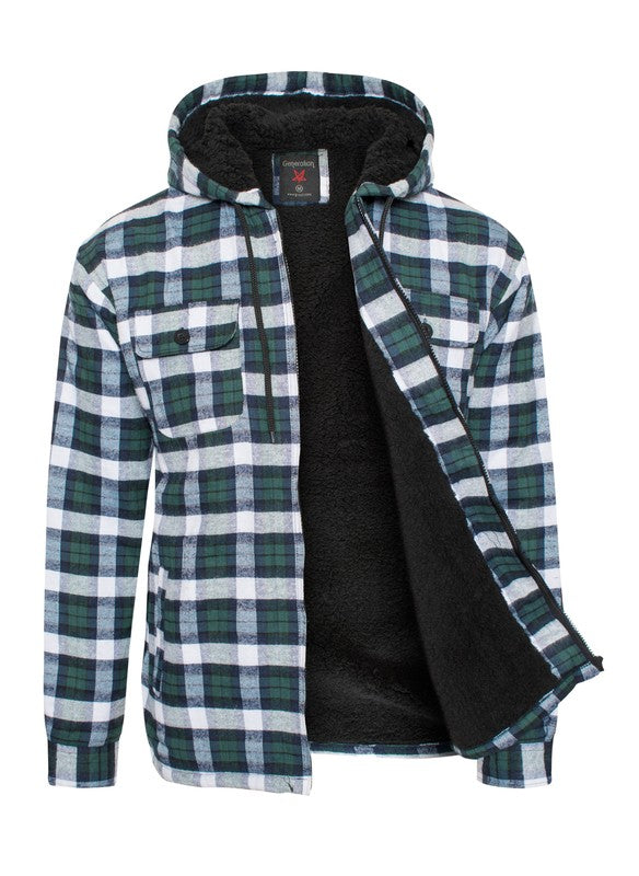 Men’s Flannel Sherpa Lining Jacket | Zarnesh