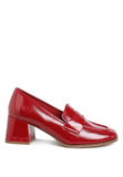 Women’s Umdoni Penny Strap Block Heel Loafers | Zarnesh 