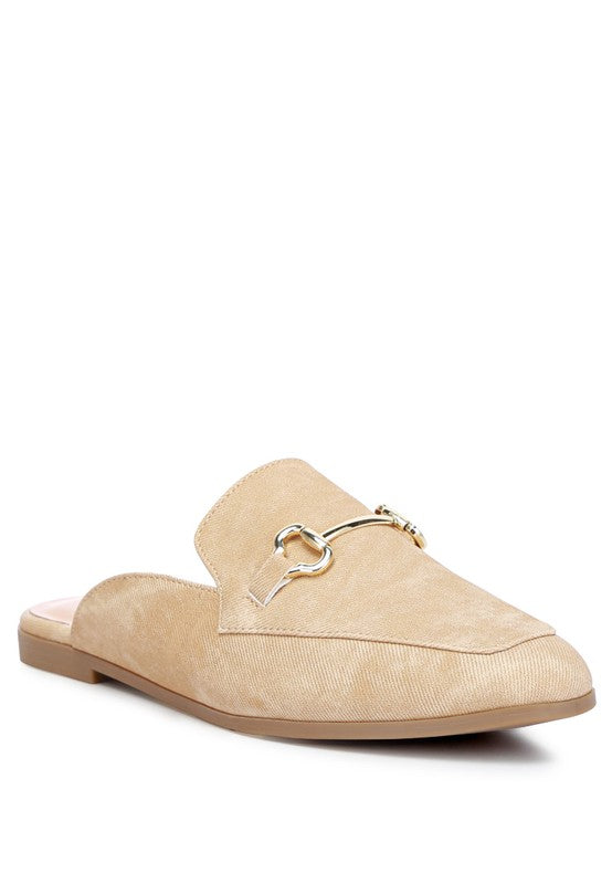 Women's Horsebit Slip On Mules | Zarnesh