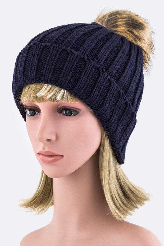 Women PomPom Fashion Beanie | Zarnesh