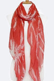 Women Palm Tree Print Fashion Scarf | Zarnesh