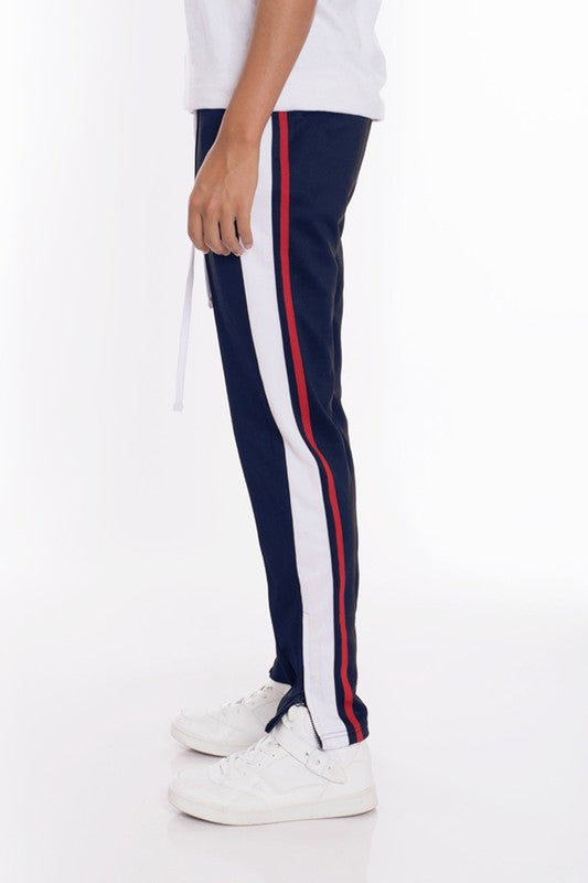 Men's Stripes Tricot Tapered Pants | Zarnesh 