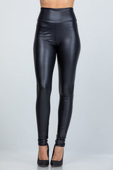 Women High Waist PU Leather Leggings | Zarnesh