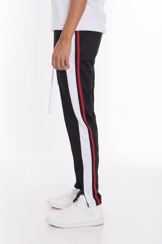 Men's Stripes Tricot Tapered Pants | Zarnesh 