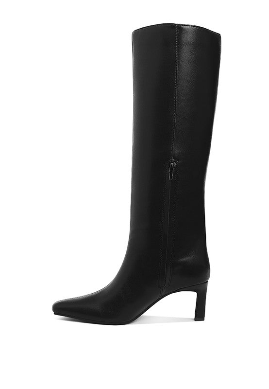 Women’s Syringa Kitten Heel Long Boots | Zarnesh