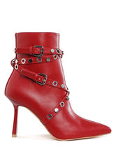 Women’s Jaunts Eyelets & Studs Harness Ankle Boots | Zarnesh