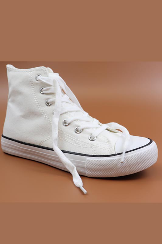 Women's High Top Canvas Sneaker | Zarnesh