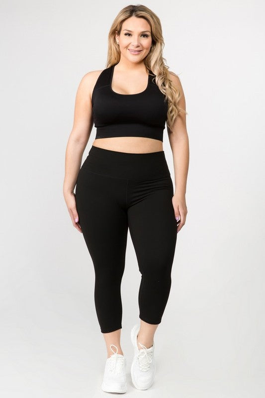 Women Buttery Soft Capri Activewear Leggings | Zarnesh