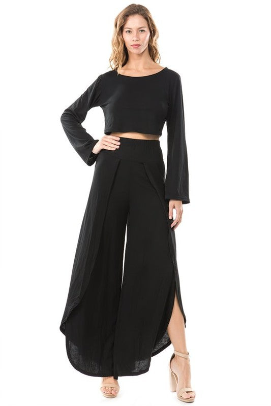 Women Sexy Black Two Piece Dress | Zarnesh