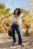 women's Kimono Ombre Bohemian Lace Cardigan Swimsuit Bikini Cover up | Zarnesh