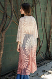 women's Kimono Ombre Bohemian Lace Cardigan Swimsuit Bikini Cover up | Zarnesh