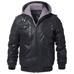 Winter Fashion Motorcycle Leather Jacket | Slim Fit, Oblique Zipper, and Streetwear Elegance