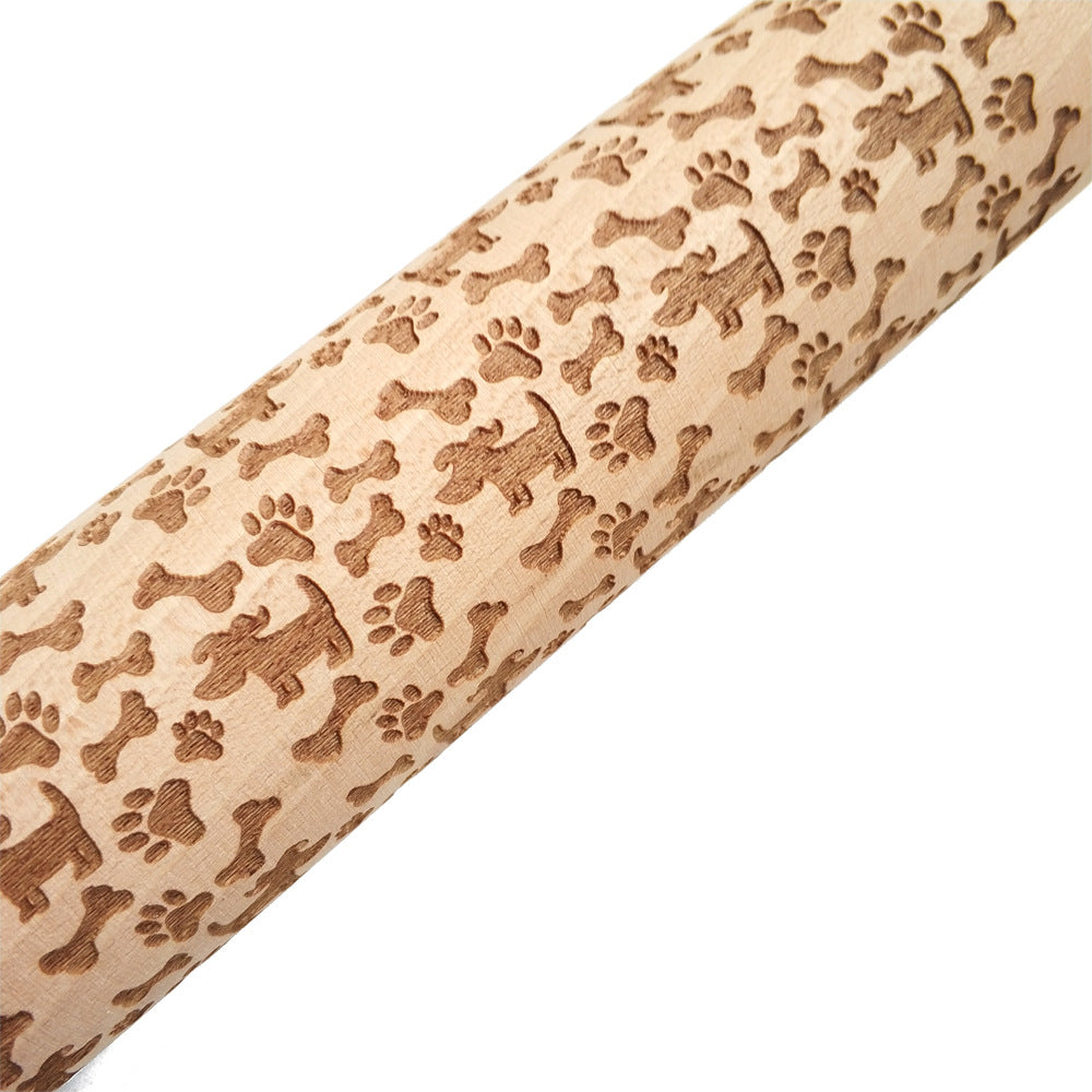 Rolling Pin Christmas Embossing for Holiday Baking Festive Delights | Zarnesh