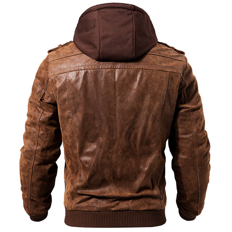 Winter Fashion Motorcycle Leather Jacket | Slim Fit, Oblique Zipper, and Streetwear Elegance